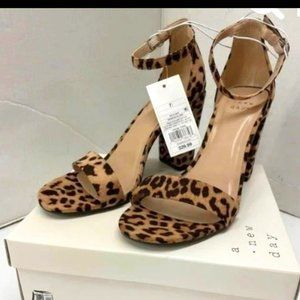 Leopard Open Toe Peep Shoes